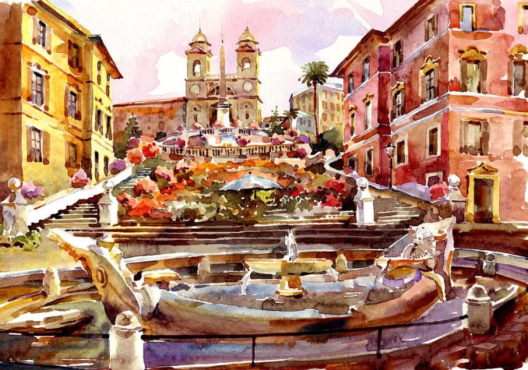 spanish watercolor